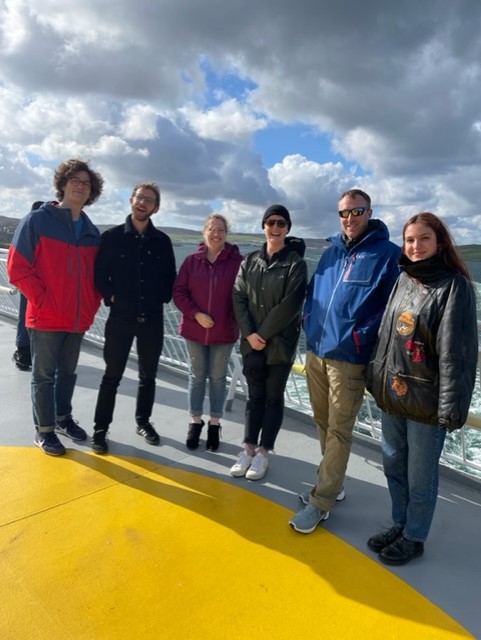 Members of Scottish Ensemble on the Ferry from Shetland